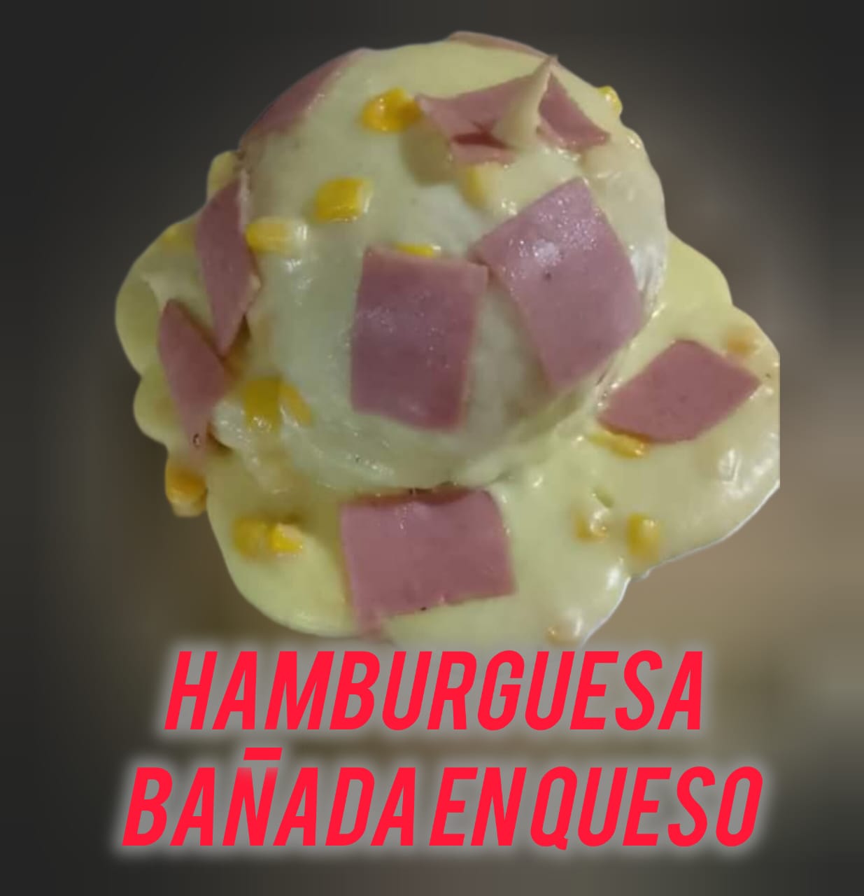 Hamburguesa Bañada en Queso